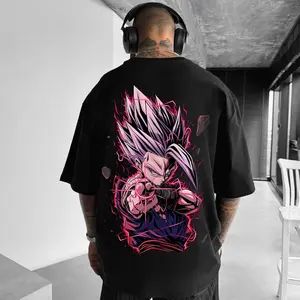 Dragon Ball DBZ Gohan Unisex Summer outfits men streetwear 80s 90s graphic tees cotton Anime tank tops men gifts