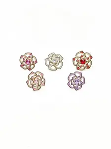 Sparkling Crystal Flower Car Air Freshener - Rhinestone Vent Clip-on Aroma Diffuser