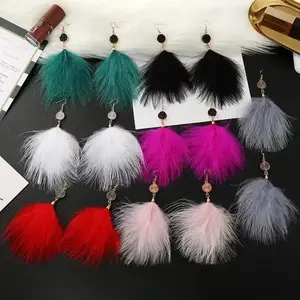 Bohemian Feathered Statement Earrings