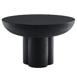 Caspian Round Concrete Coffee Table by Modway EEI-6760-BLK