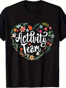 Unisex Activity Team Assistant Squad Professionals Week Director Gift T-Shirt |    Summer, Short-Sleeved, Printed, Pure, 220G, Crew Neck, Regular Fit, All-Season, Vintage Style