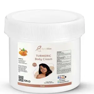 Byenblan Turmeric Body Cream - Moisturizer for Skin Repair with Natural Ingredients for Dark Spot Reduction & Even Skin - Hydrating & Radiant Skin - 8oz