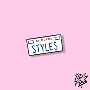 One Direction License Plate Enamel Pin