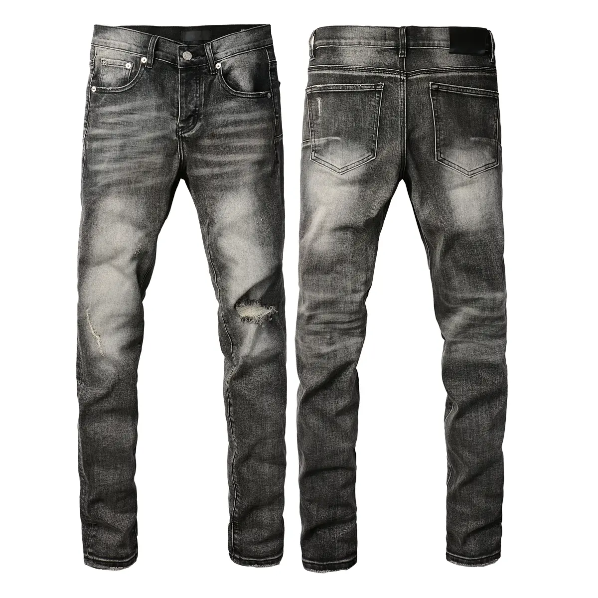 2026 new fashion jeans men's jeans with ripped patch repair design, low-rise skinny jeans, sizes 28-40, branded jeans, street jeans, vintage jeans 9103