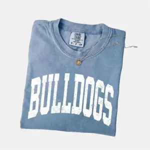 Comfort Colors Bulldogs Mascot T-Shirt, Vintage Bulldogs Team Shirt, Bulldogs Football Team T-shirt, Bulldogs Shirt, Bulldogs Gameday Shirt