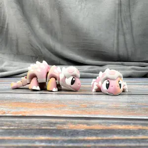 Baby Ankylosaurus in Egg Articulated 3D Printed Fidget Figure