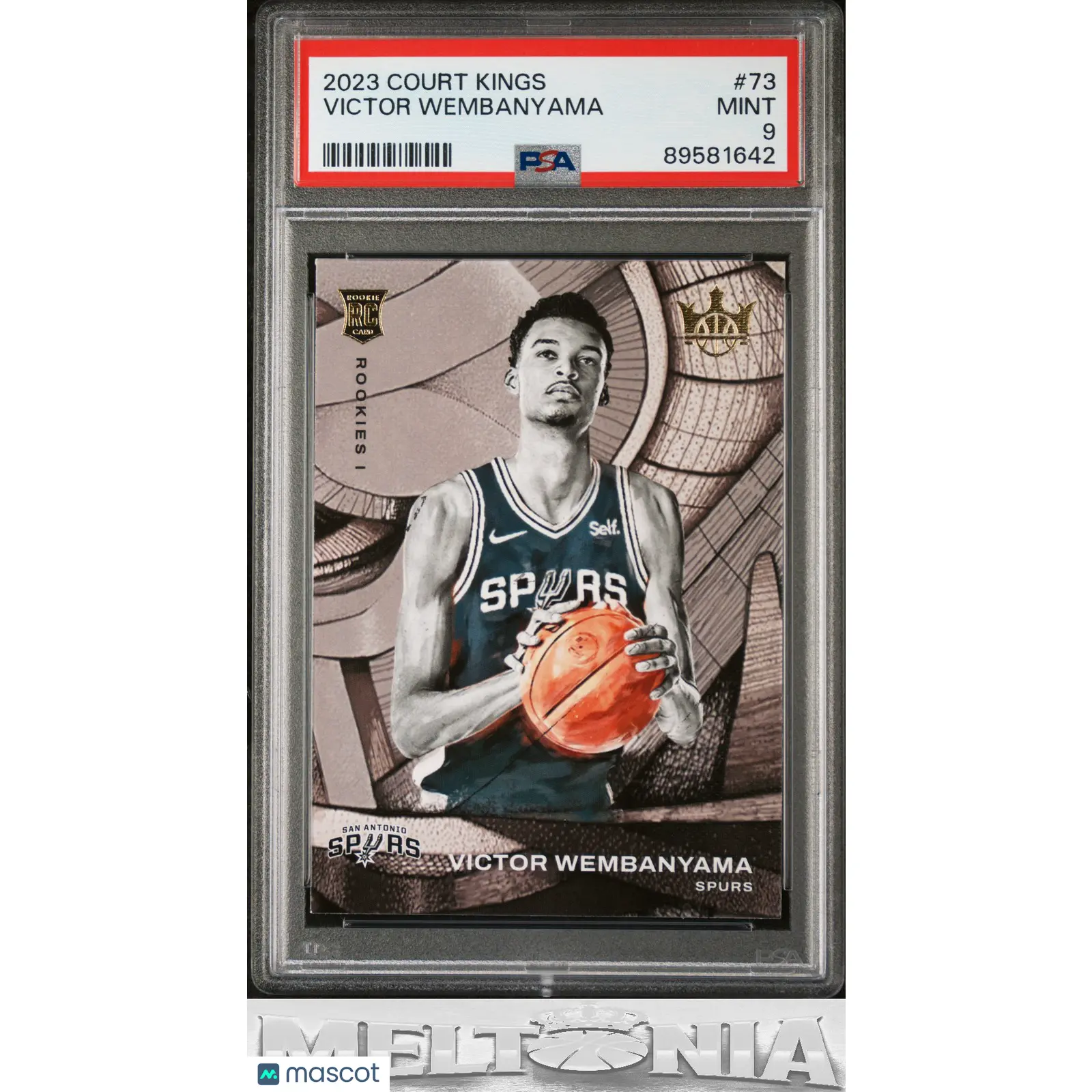 Victor Wembanyama 2023-24 Panini Court Kings #73 Mint PSA 9 Rookie Card, Sports Trading Card Collectible