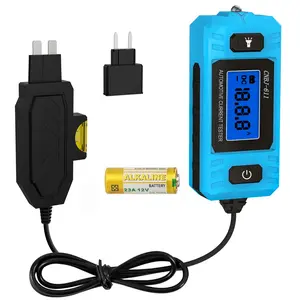 Automotive Circuit Fault Probe Tester, 20A 48V-High-Precision Current Tester, 2-in-1 Wire Tracer Short Finder, Car Relay Fuse Checker with LED Display & Front Light