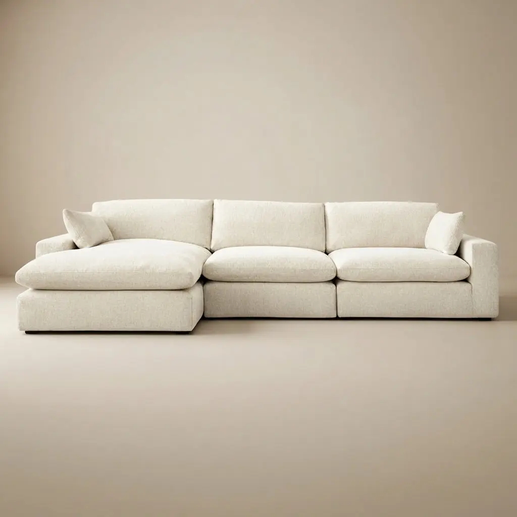 Elyza 3-Piece Fabric Sectional Sofa with Chaise