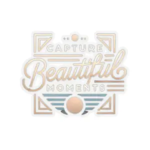 Capture Beautiful Moments - Transparent Stickers, Inspirational Stickers for Journals, Laptop Decals, Gift for Friends, Self-Care Reminders Decor Smooth