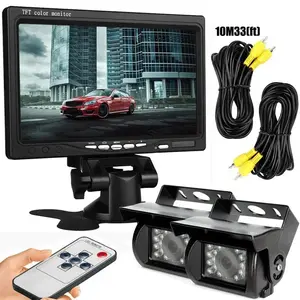 7 Inch Ahd-1080P Display Bsd Rearview Camera Ai Smart Vehicle Video Monitoring Sound Warning Blind Spot Detection System