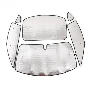 A six-piece full-coverage car sunshade kit for 2022-2025 Toyota 86/Subaru BRZ models, including sun visors, window sunshades, etc