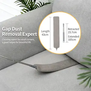 Hot-selling retractable extended gap brush roof dust brush household cleaning artifact bed bottom cleaning dust duster