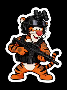 Tactical Tiger  (two decals 2.5") Stickers
