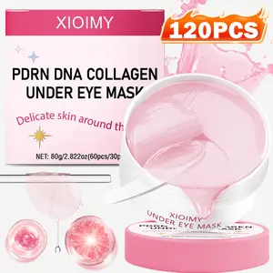 120pcs Salmon Dna Collagen Eye Treatment Mask, Reduces Dark Circles, Smooths Skin, Hydrates & Brightens, Gel Patch for Eyes Care