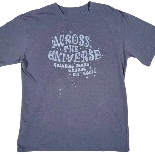 Beatles Across The Universe Lyrics T-Shirt - Lennon & Mccartney Inspired Fashion Statement Cotton Fit