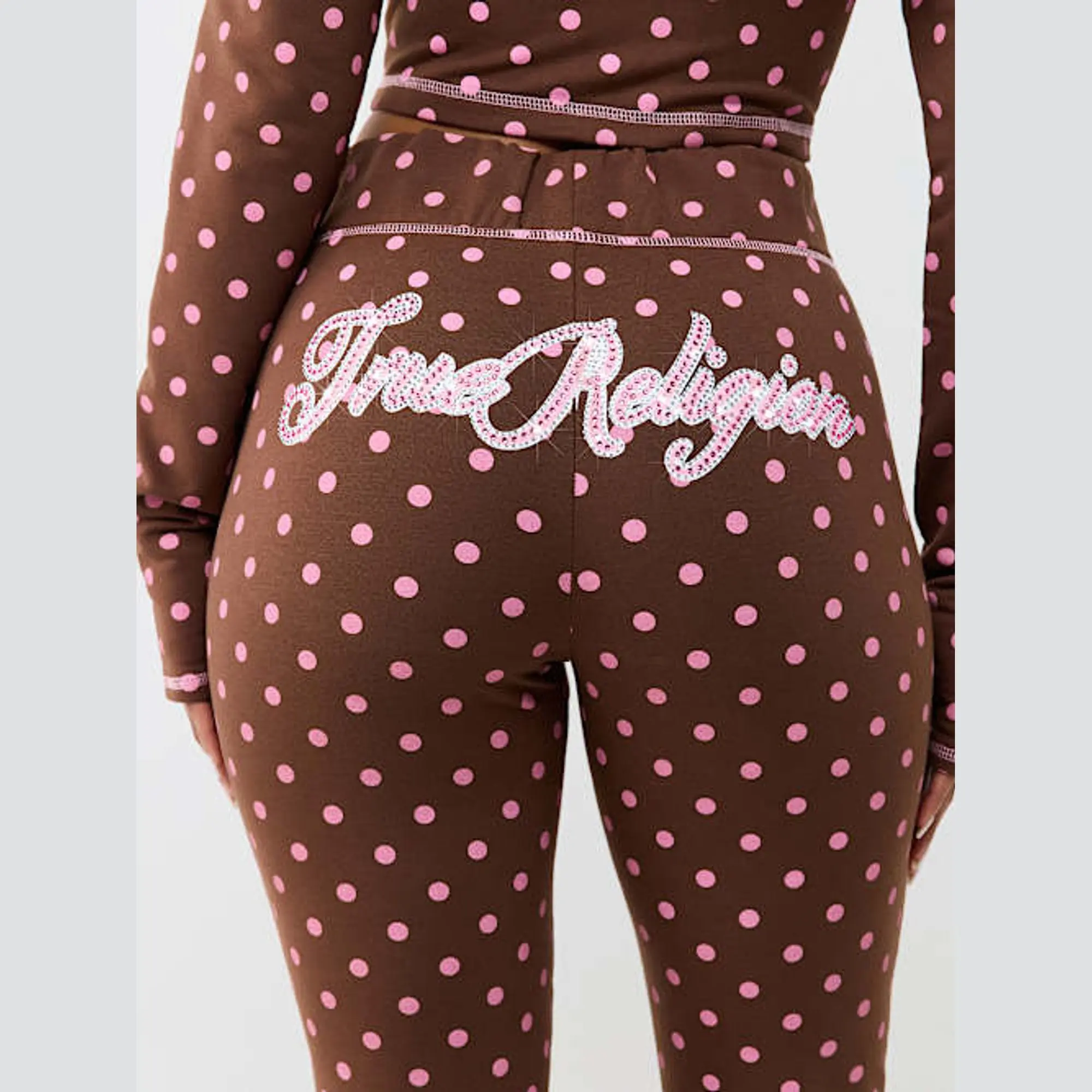 True Religion Women's Polka Dot Bootcut Pant