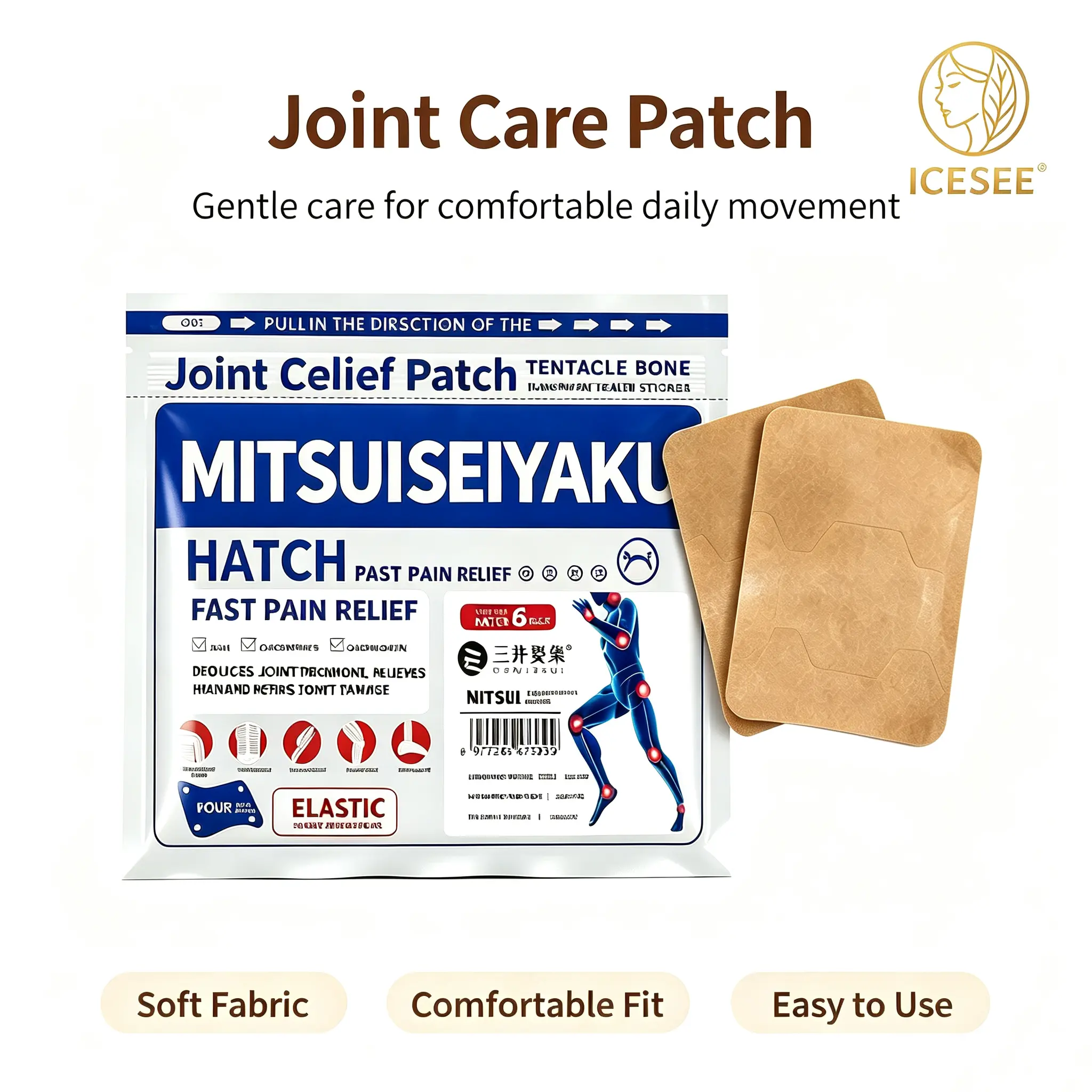 ICESEE Farinfrared BonePainPatch Thermal Patches 6 Patches Bag No Attributes Specified for Bone Pain Relief
