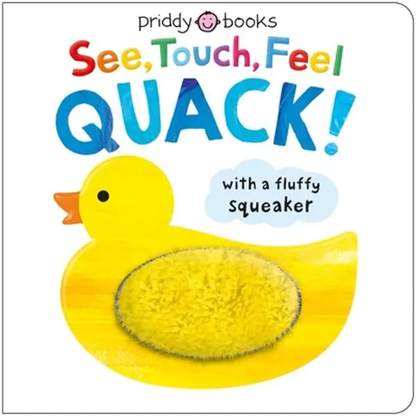 See, Touch, Feel: Quack! - A Squeaky Art-Themed Touch-And-Feel Board Book by Roger Priddy, for Infants & Young Children
