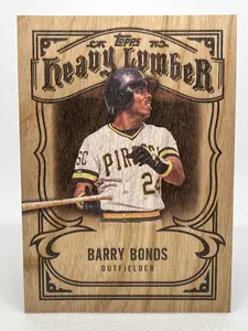 2026 Topps HEAVY LUMBER Wooden Card BARRY BONDS SSP Pirates