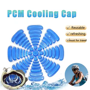 Pcm Ice Headband for Outdoor Work, Cooling Gel Ice Cap, Delivery Cycling Gear, Outdoor Hat with Ice Pad, Comfortable and Cool