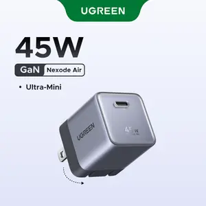 UGREEN Nexode Air 45W USB C Charger Block, Foldable Ultra Mini USBC Fast Charging with GaN Tech, Travel Essentials Wall Charger for iPhone 17 16, Galaxy S26/S25, iPad, MacBook Air/Neo/Pro, Grey summerwins