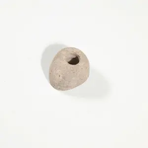 Candleholder Rock Natural 3.75"x3.25"x3"