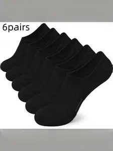 Six Pairs Short Running Socks for Men and Women, Breathable Mesh Sports Socks, Yoga Socks, Comfortable Athletic Socks