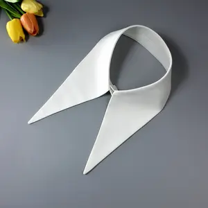 1pc Women'S Elegant Detachable Half Shirt Fake Collar Multifunctional Spring, Summer, Autumn And Winter Decorative Exaggerated Plus Fashion Long Collar