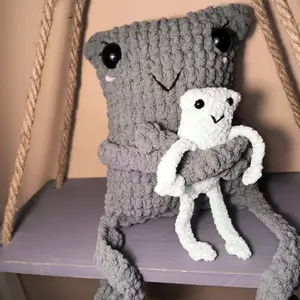 Green Ma frog and Jr. Hand made by me!