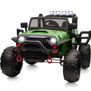 Hikiddo 24V 4WD Kids Ride on Truck, Kids Electric Ride on Car for Boys Girls with Remote