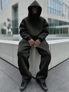 Men's Halloween Christmas Casual Hoodie Set, 2 Piece Pack, Loose-Fit Sweatshirt & Pants, Fall Winter Fashion Gift for Boyfriend