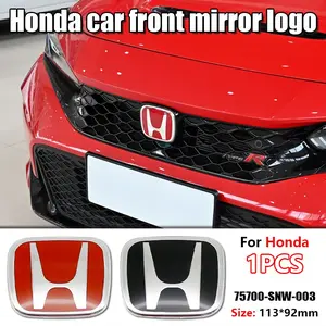 Honda Car Front & Rear Emblem Replacement, Durable Thickened Badges, Custom Exterior Decoration for Civic Odyssey Fit Accord
