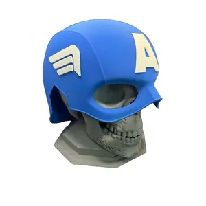 Captain America inspired-design Cosplay Adult Helmet Accessories Mask, 3D Plastic Helmet
