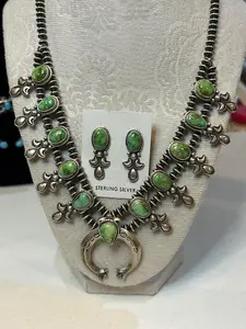 Sterling Silver and Sonoran Gold Mini Squash Blossom