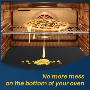 High Temperature Resistant Grill Mat, Non-Stick Reusable Easy Clean Outdoor BBQ Pad, Suitable for Oven Bottom, Grills, Durable Bakeware Baking Kitchen Accessory