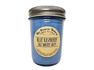 Blue Raspberry Salt Water Taffy | Scented Soy Wax Candle | Sweet Candy Shop Fruity Scent | Housewarming Birthday Wedding Gift