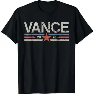 Vance 2028 JD Vance 2028 President Election Campaign Retro T-Shirt