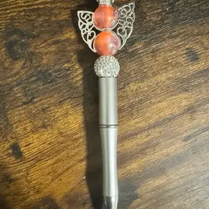 Beaded Pen/Pencil with Focal [on LIVE]