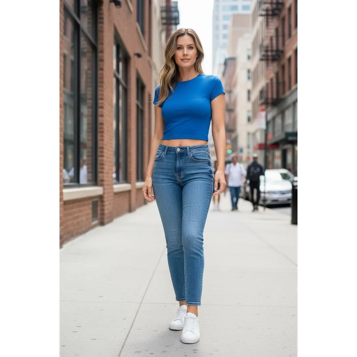 Cropped Interlock Short Sleeve Top-Z