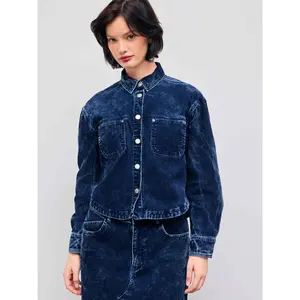 Cider [size 0-10] Washed Corduroy Collar Pocket Button Jacket