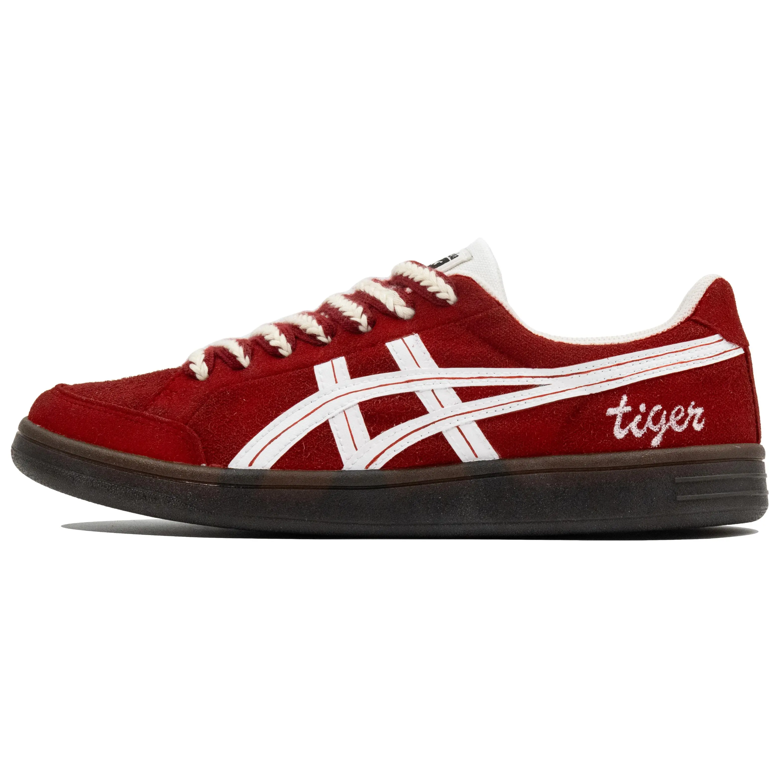 Men's & Women's Onitsuka Tiger Advanti Low-Top Casual Athletic Sports Shoe Trainer, Angola Red