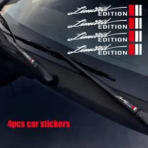 Set of 4 Car Windshield Wiper Decorative Stickers, Scratch-Resistant, Compatible with All Vehicle Models, Easy to Apply, Sticker For Cars