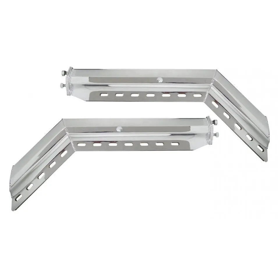 Stainless Steel Hangable Mud Flap Hanger Pair, 30" 45-Degree Angled, for Car Exterior Mud Flaps & Splash Guards