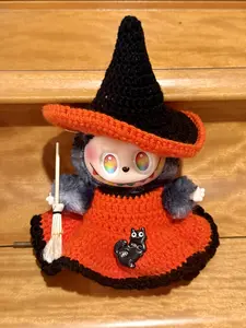 Orange & Black Monster Doll Witch Outfit