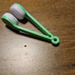 Random Color Portable Glasses Cleaning Cloth Cleaner, 5pcs Multifunctional Glasses Cleaning Tool with Handle, Mini Traceless Eye Wipe for Home