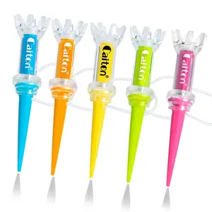 Caiton 3pcs Golf Tee Set, Golf Accessories | polyurethane material, available in 80mm/90mm sizes, five colors (blue, pink, green), magnetic connection with 360° rotation, durable and damage-resistant, safe and portable, the perfect golf gift