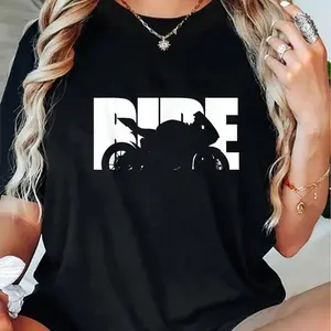 100% Cotton Bike Motorcyclist Apparel Motorcycle Rider Biker T-Shirt