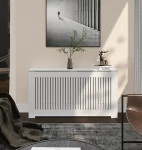 Custom Radiator Cover Cabinet in NYC - AURORA Slatted Design