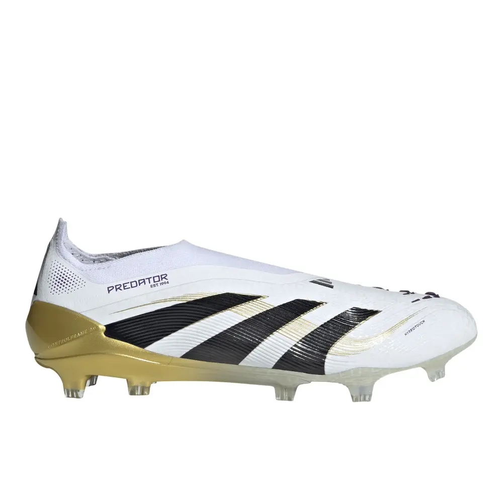 adidas Mens Predator Elite Laceless Firm Ground Soccer Cleats - White adidas Mens Predator Elite Laceless Firm Ground Soccer Cleats - White